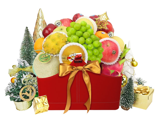 Fruit Basket - Christmas Fresh Fruit Baskets 1108A9 - XF21108A9 Photo