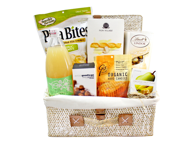 Wine n Food Hamper - Fancy Picnic Juice And Pastry Gift Hamper FH77 - L96974 Photo