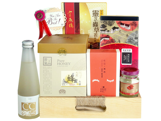 Wine n Food Hamper - Mother's Day Gift Health Care Hamper - MR0416A4 Photo