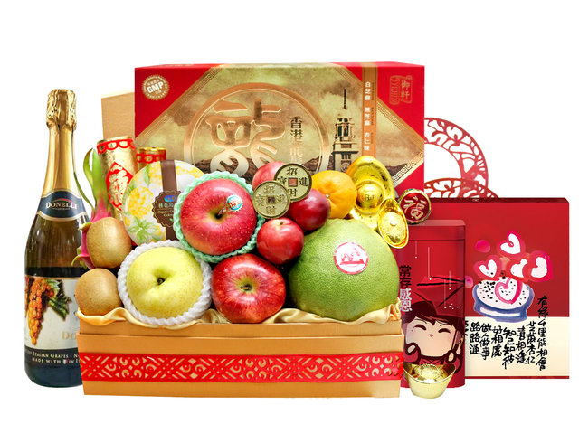 新年果籃Hamper - 新年果籃Hamper - 農曆新年禮物籃 R63 - L36667142 Photo