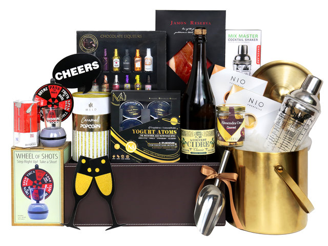 Wine n Food Hamper - Tipsy Party Housewarming Gift Hampers HW05 - HH0413A2 Photo